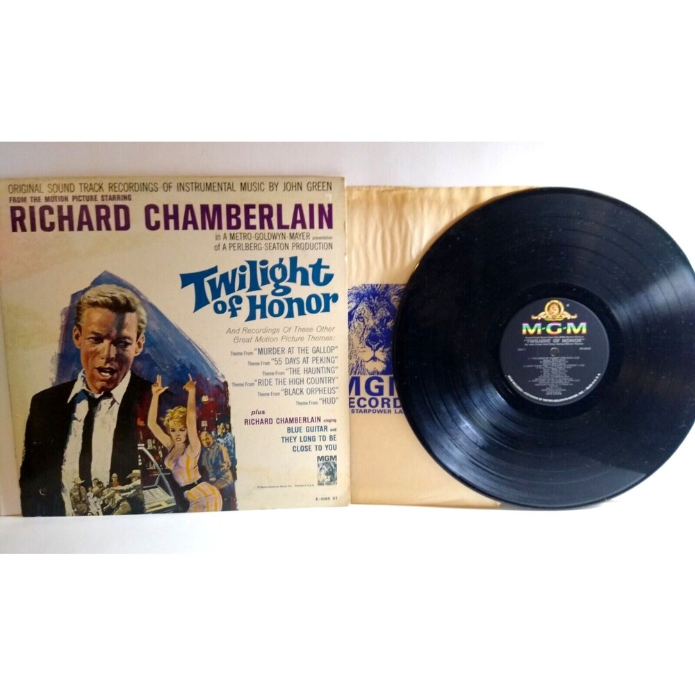 Richard Chamberlain Twilight Of Honor Vinyl LP Record With MGM Inner Sleeve 1963